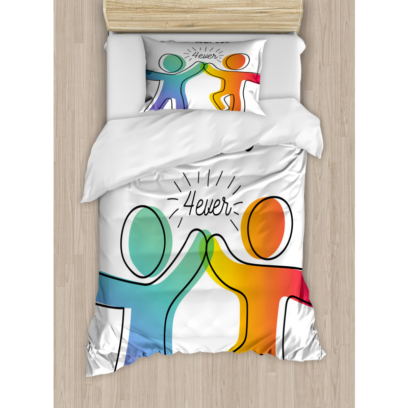 High 5 Buddies Art Duvet Cover Set