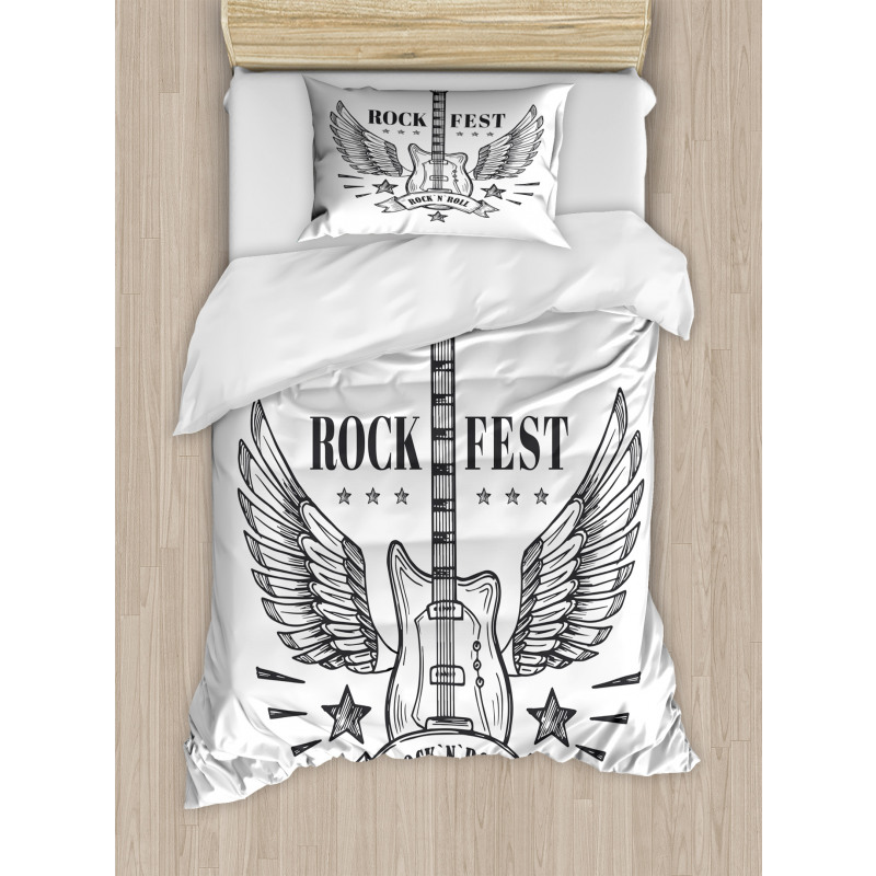 Rock Festival Design Duvet Cover Set