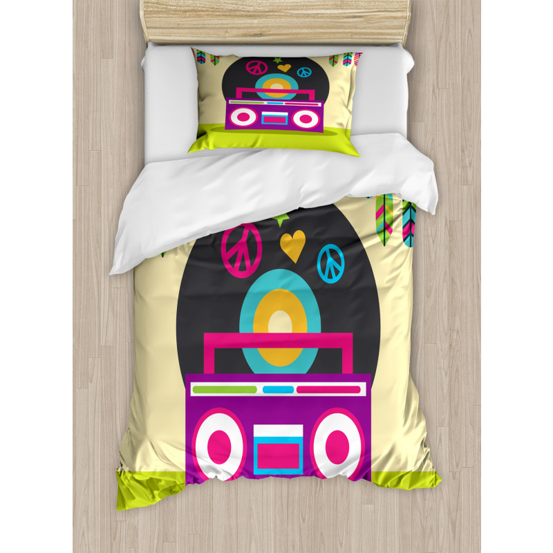 Bohemian Stereo Radio Duvet Cover Set