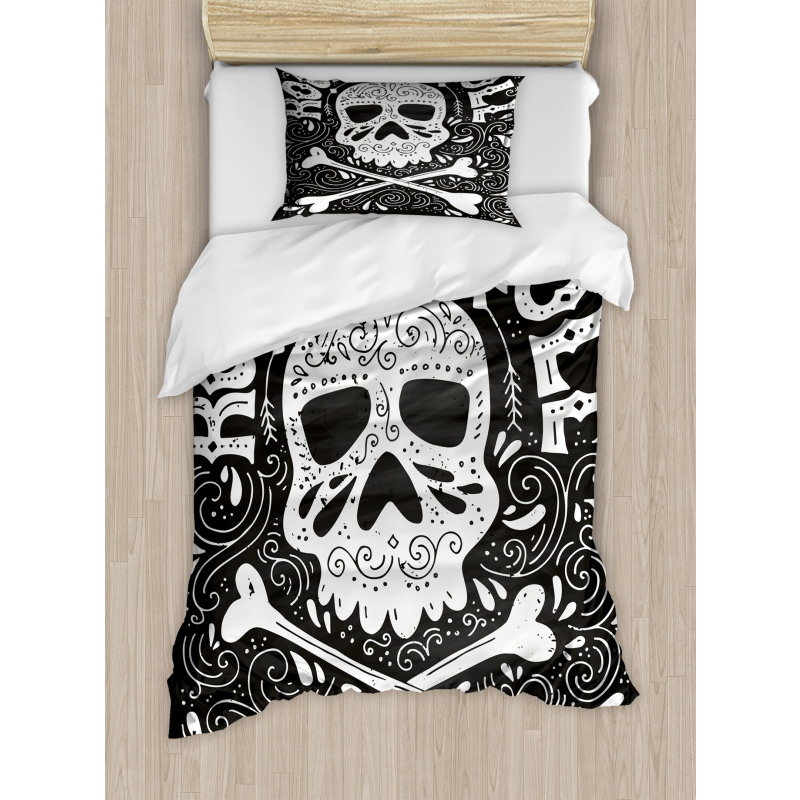 Gothic Ornate Skull Duvet Cover Set