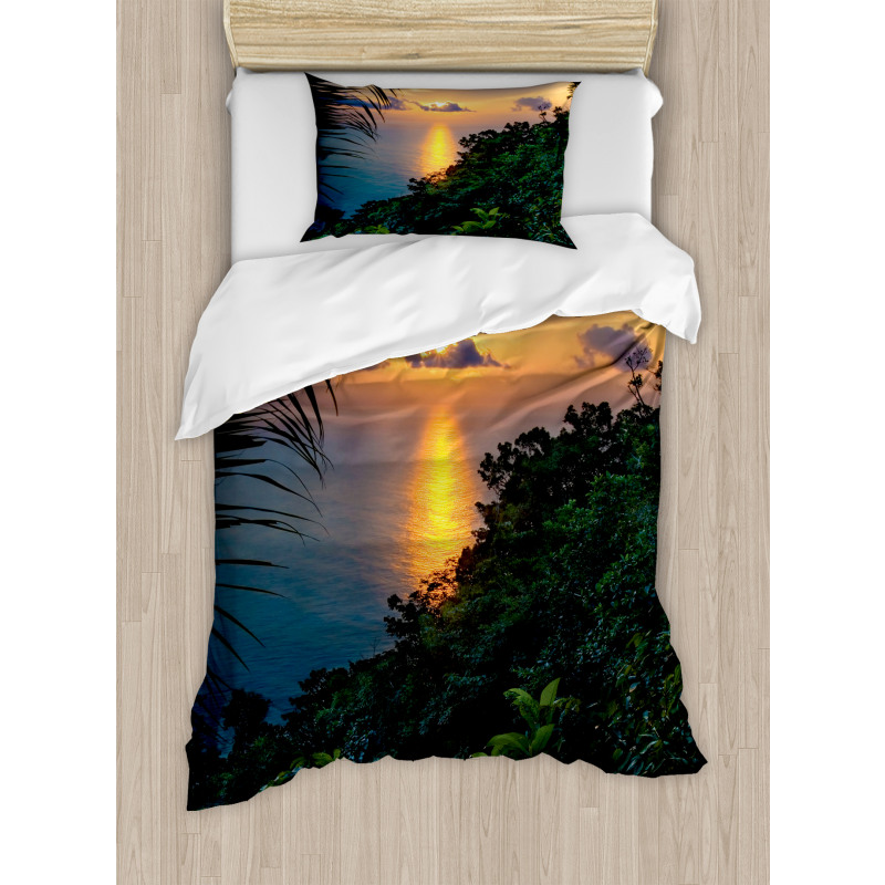 Sunrise on Ocean Seaside Duvet Cover Set