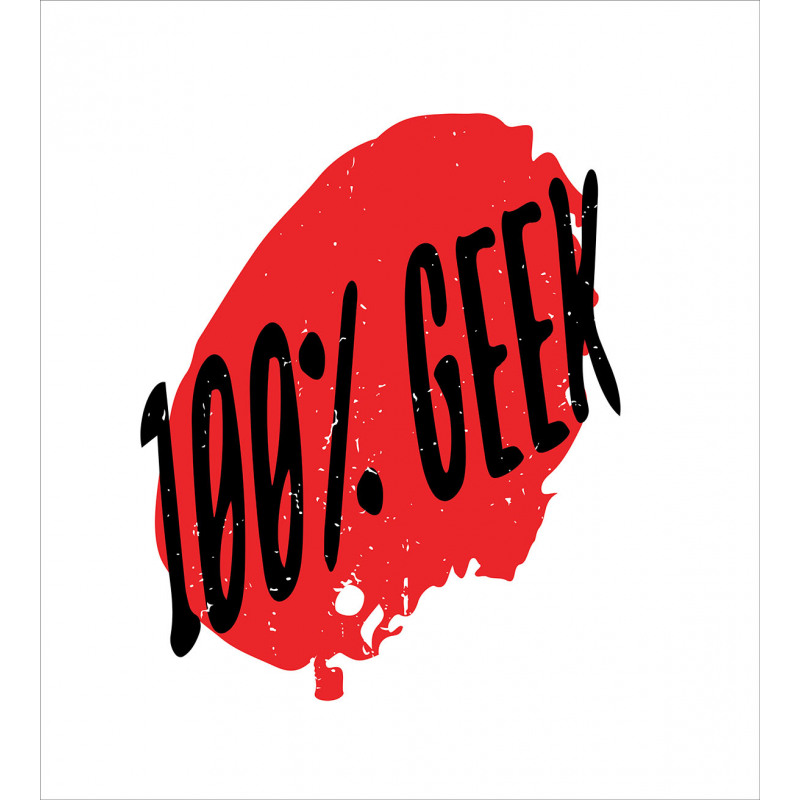 Hundred Percent Geek Wording Duvet Cover Set