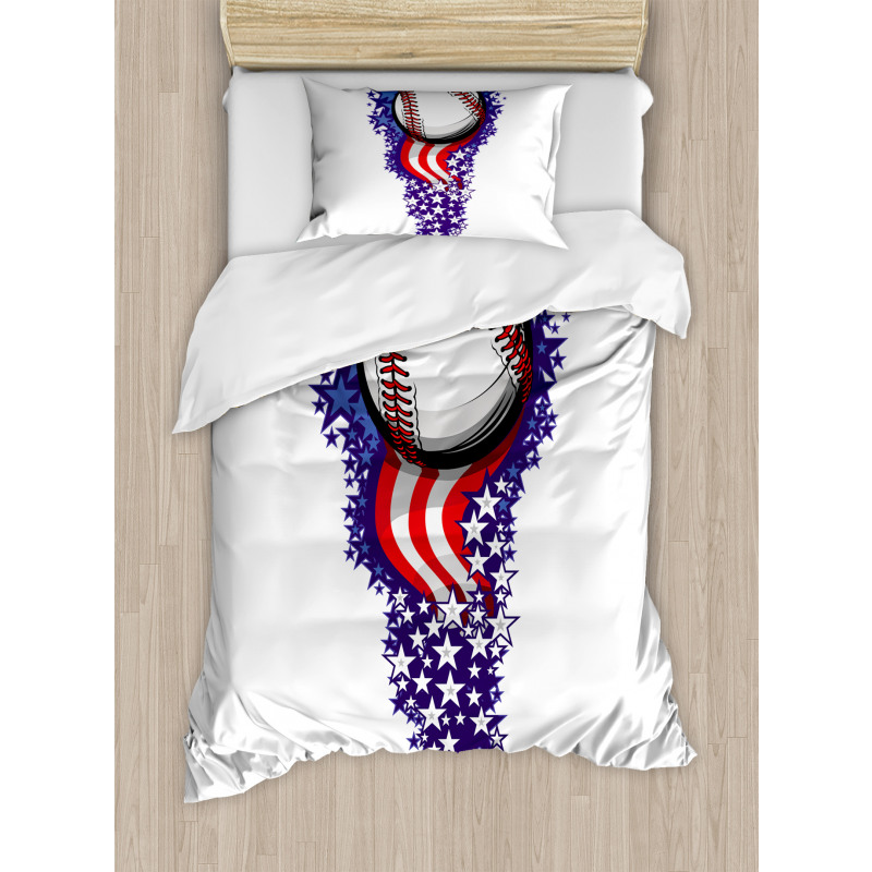 Stars Stripes Firework Duvet Cover Set