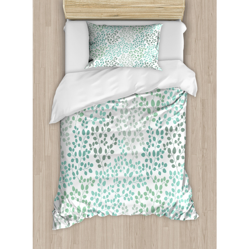 Leaf Braches Pattern Duvet Cover Set