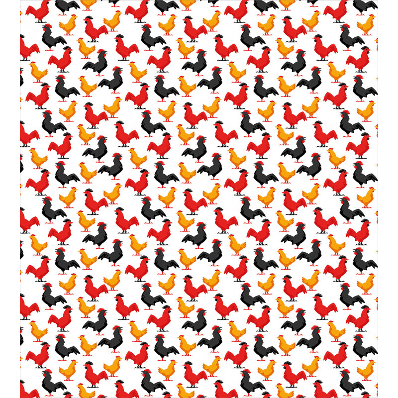 Farm Animal Bird Pattern Duvet Cover Set