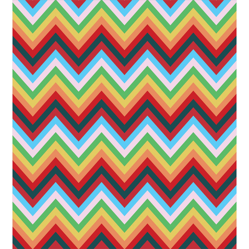 Zigzag Sharp Vibrant Duvet Cover Set