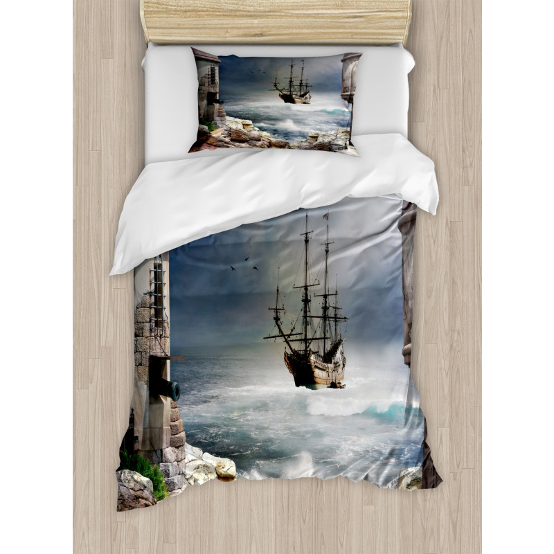 Pirate Merchant Ship Duvet Cover Set