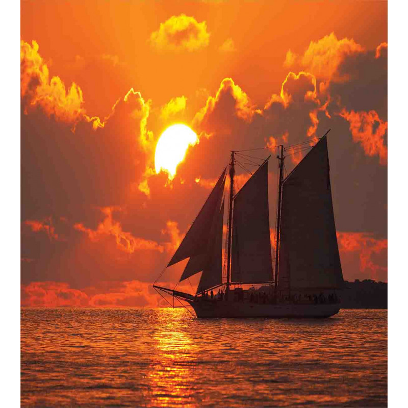 Sunset in Key Florida Duvet Cover Set