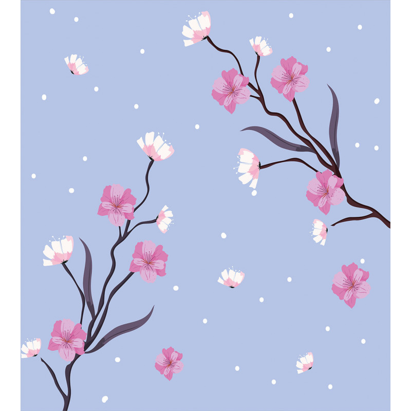 Apple Blossoms Branch Duvet Cover Set