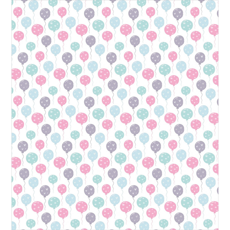Balloons with Hearts Duvet Cover Set