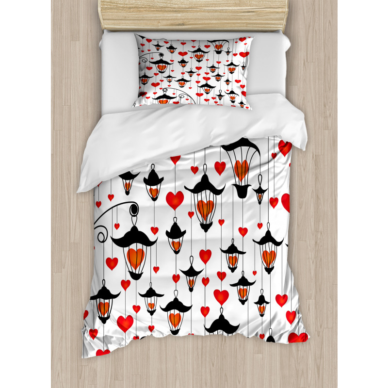 Lanterns and Hearts Duvet Cover Set