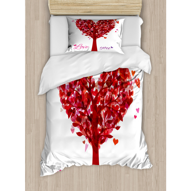 Vintage Romance Heart Duvet Cover Set