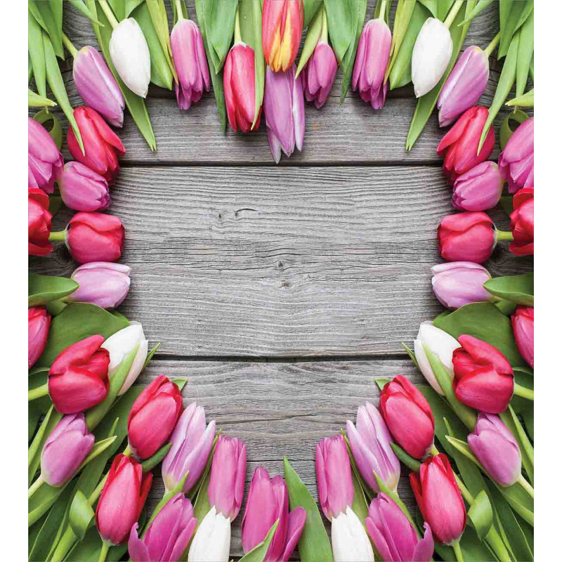 Frame of Fresh Tulips Duvet Cover Set