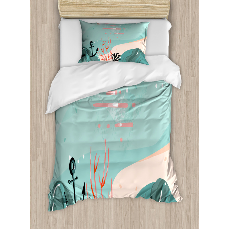 Abstract Underwater Duvet Cover Set