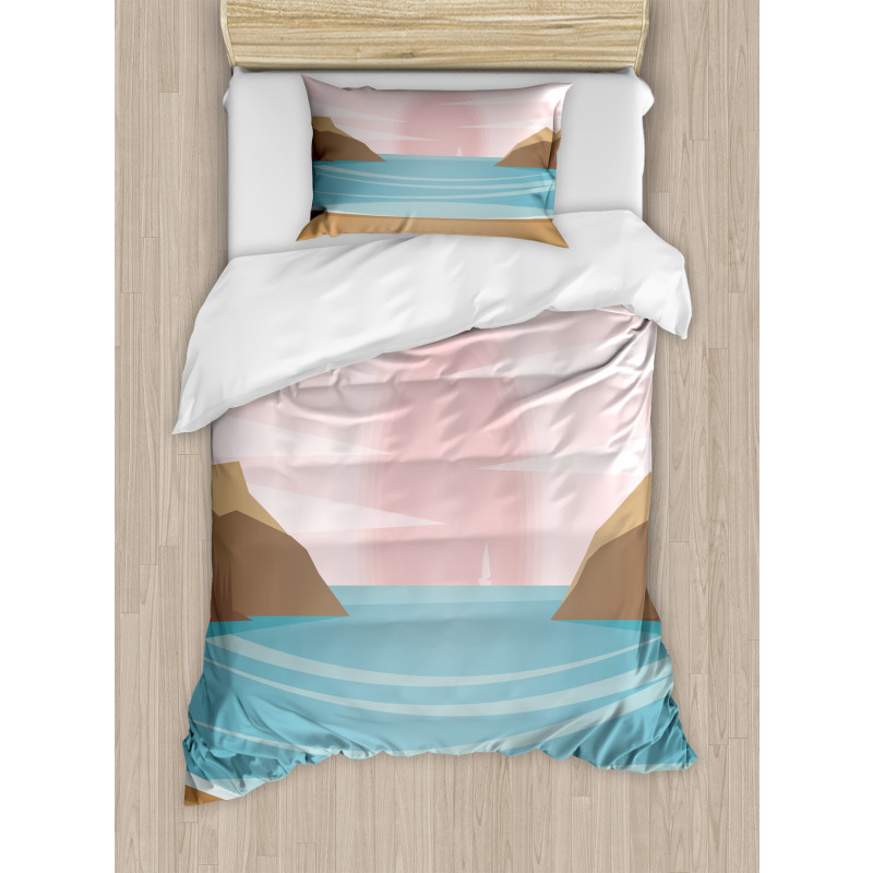 Bay and Pastel Sky Duvet Cover Set