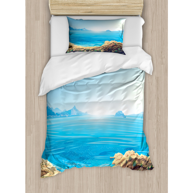 Seascape Cartoon Duvet Cover Set