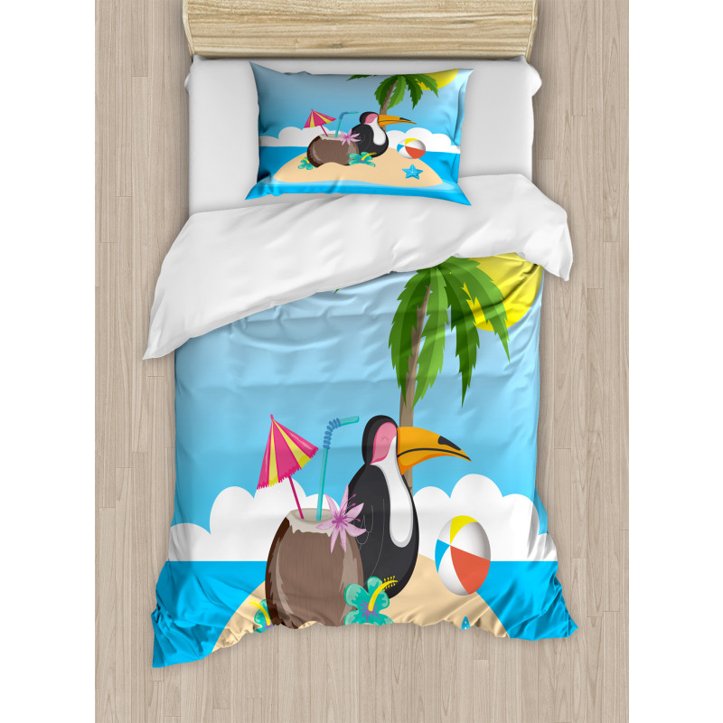 Tropic Funny Cartoon Duvet Cover Set