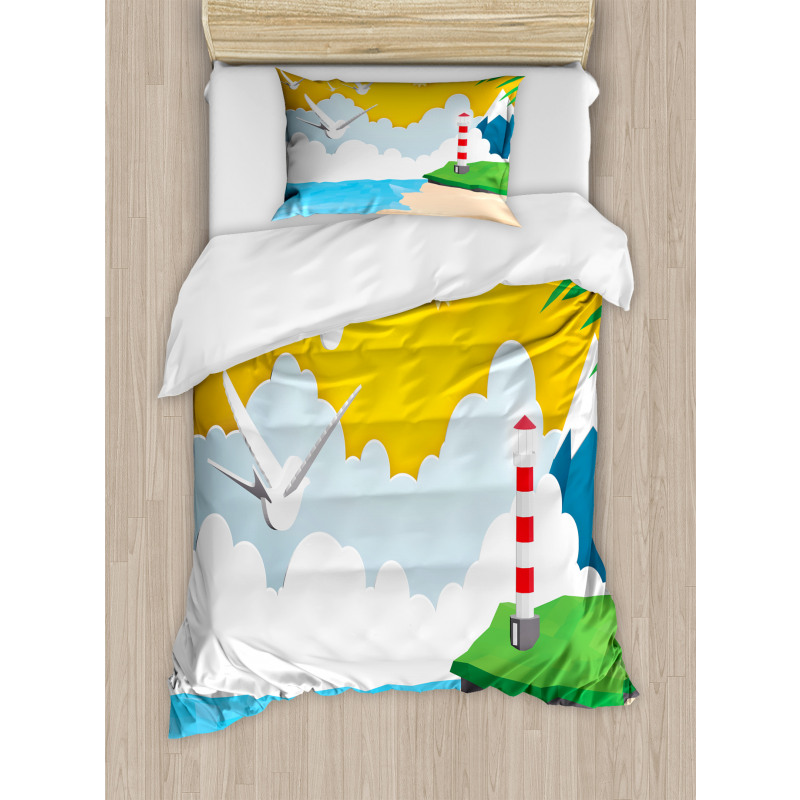 Marine Paper Cut Art Duvet Cover Set