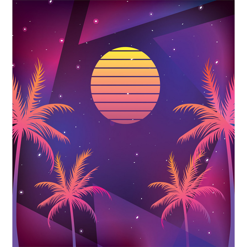 Palms Sun and Stars Duvet Cover Set