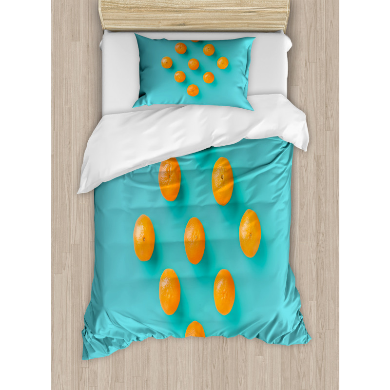 Modern Tangerine Art Duvet Cover Set