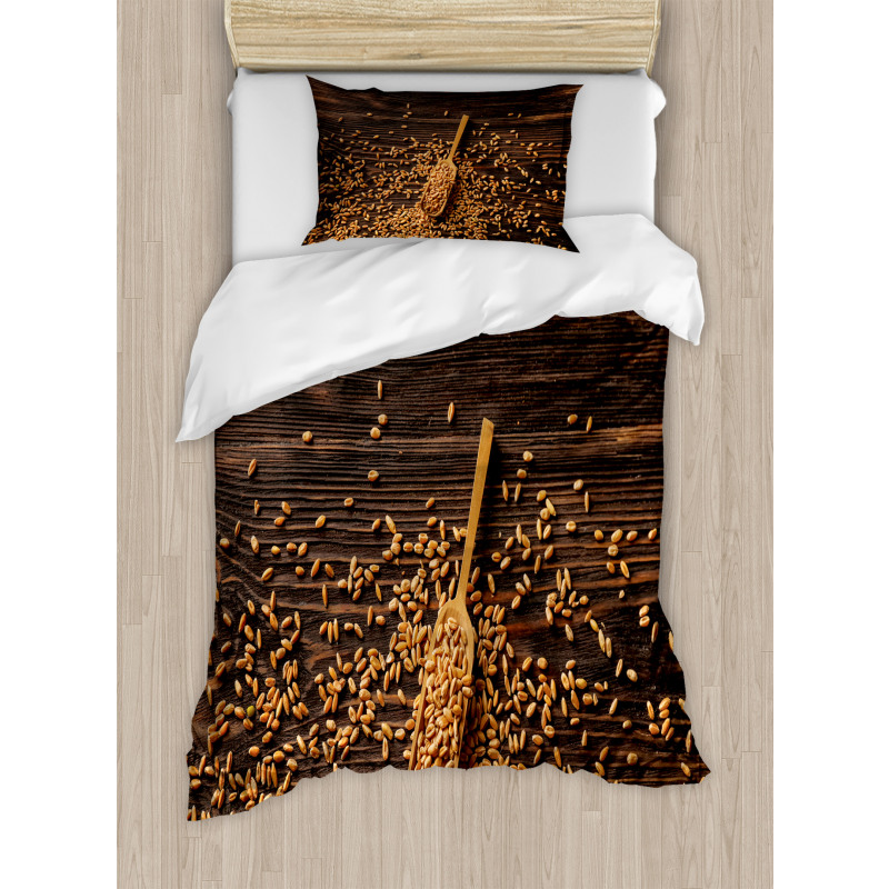 Scoop and Raw Wheat Duvet Cover Set