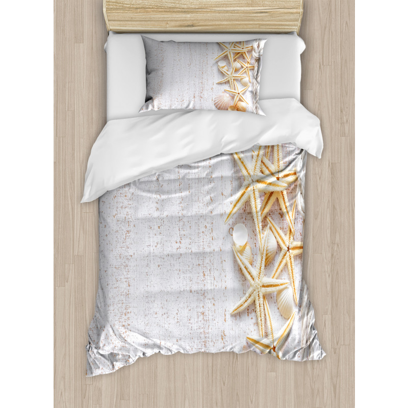 Seashells and Starfish Duvet Cover Set