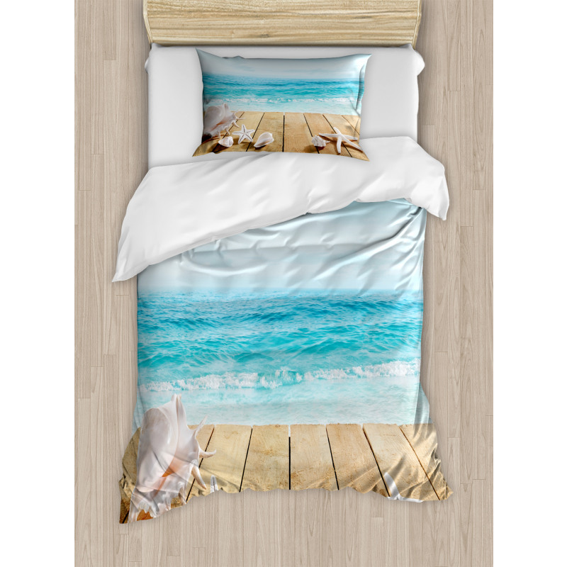 Sunshine Maldives Deck Duvet Cover Set