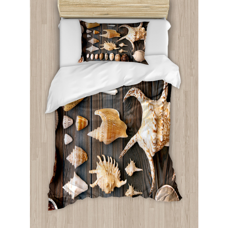 Countryside Beach Shell Duvet Cover Set