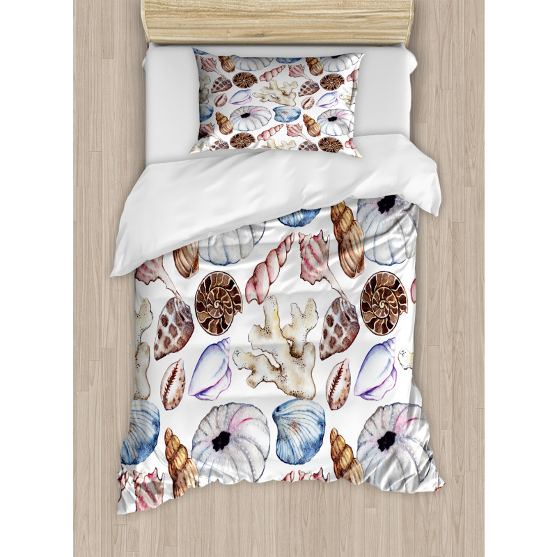 Seashell Coral Reef Duvet Cover Set