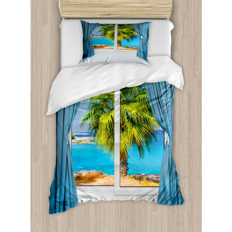 Tropical Beach Sun Duvet Cover Set