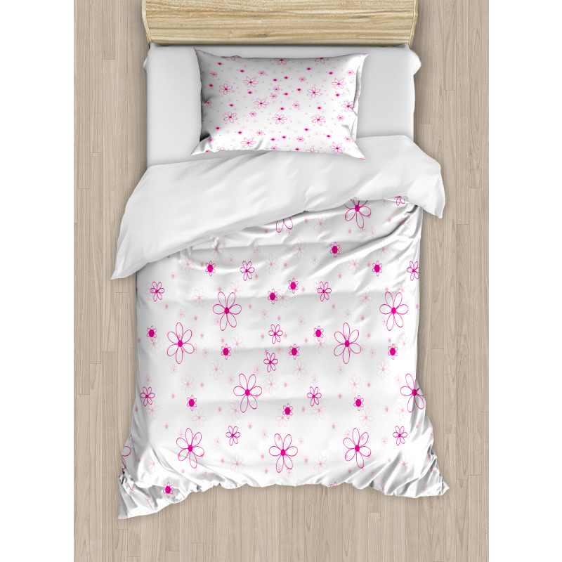 Pattern with Flowers Duvet Cover Set