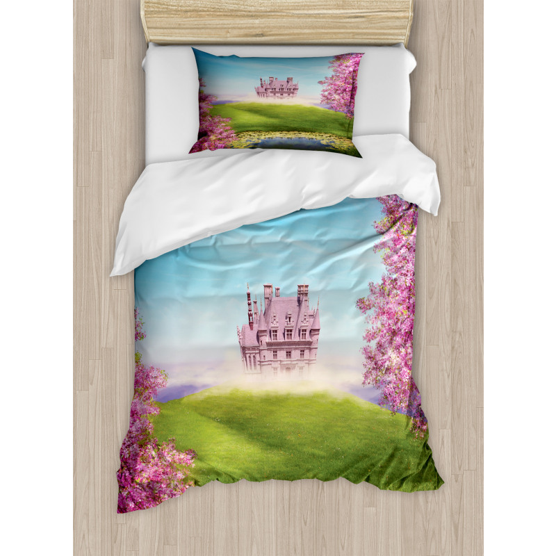 Fairy Castle Cheery Blooms Duvet Cover Set