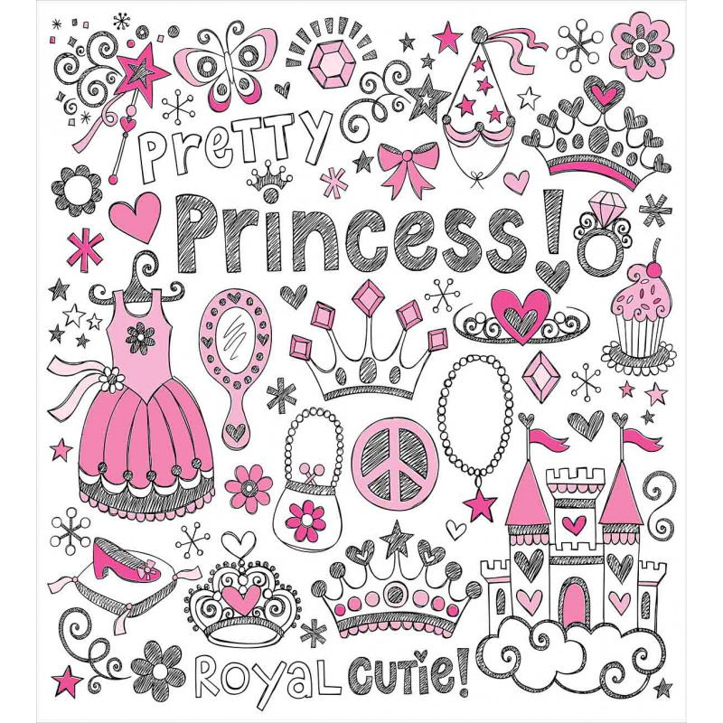 Fairy Tale Princess Tiara Duvet Cover Set