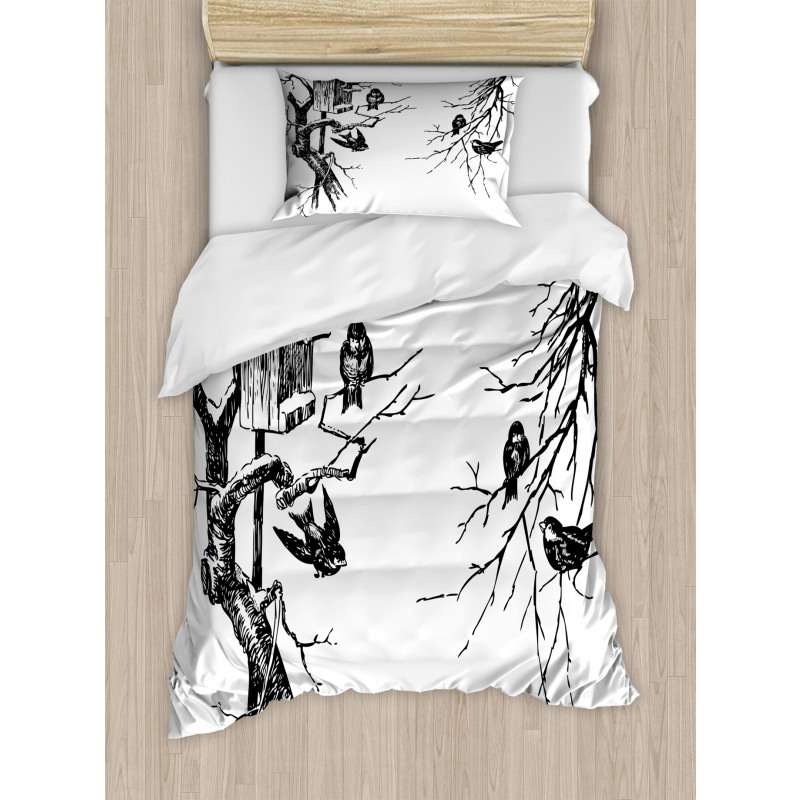 Nest of Sparrows Duvet Cover Set