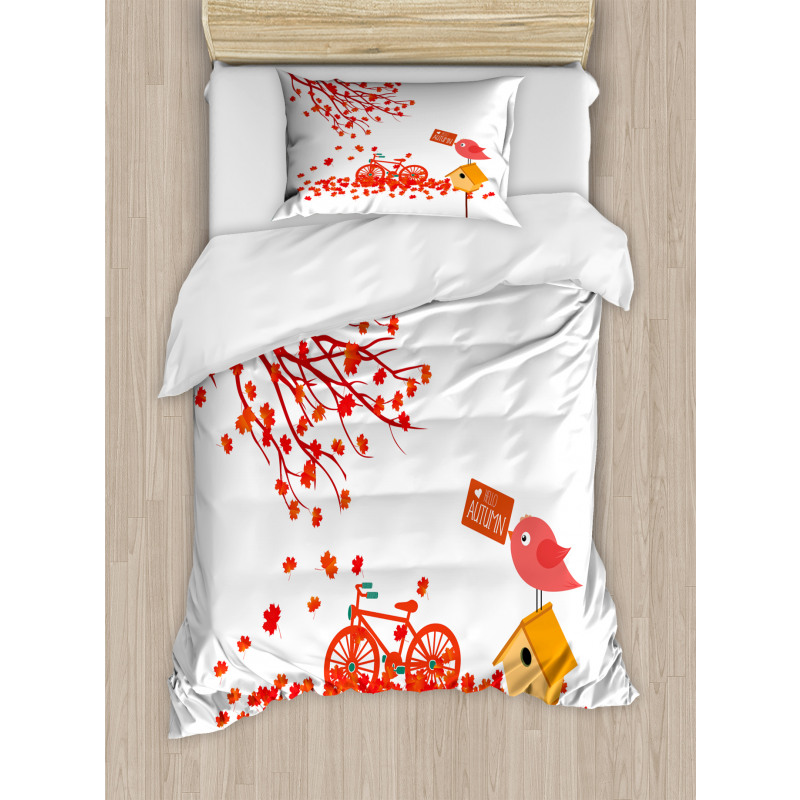 Tree Leaves Foliage Duvet Cover Set