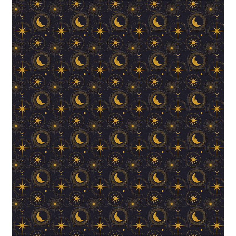 Crescent in Mystical Night Duvet Cover Set