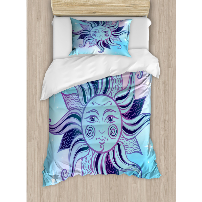 Flourish Sun Face Duvet Cover Set