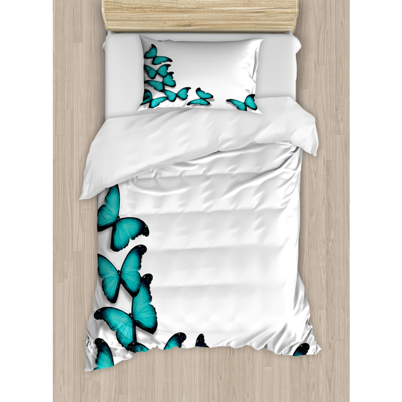 Sunny Butterflies Morphs Duvet Cover Set