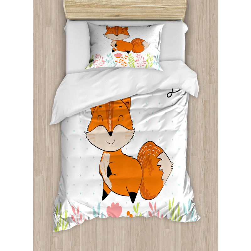 Have a Nice Day Wording Animal Duvet Cover Set