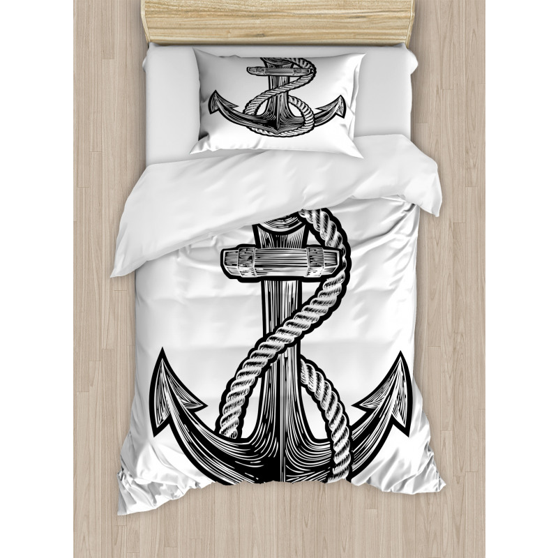 Monochrome Anchor Duvet Cover Set