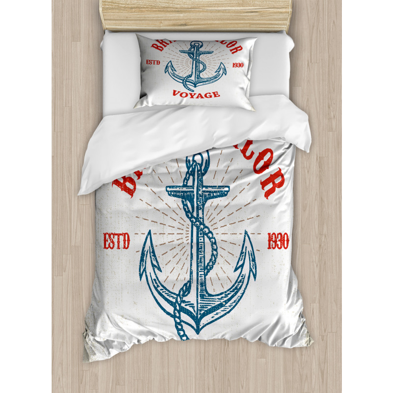 Voyage Anchor Art Duvet Cover Set