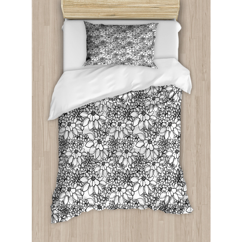 Monotone Graphical Duvet Cover Set