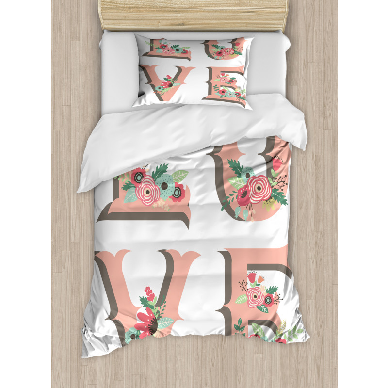 Big Love Lettering Duvet Cover Set