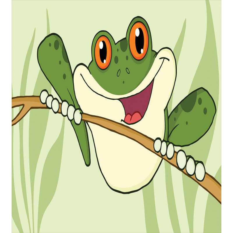 Happy Amphibian in Jungle Duvet Cover Set