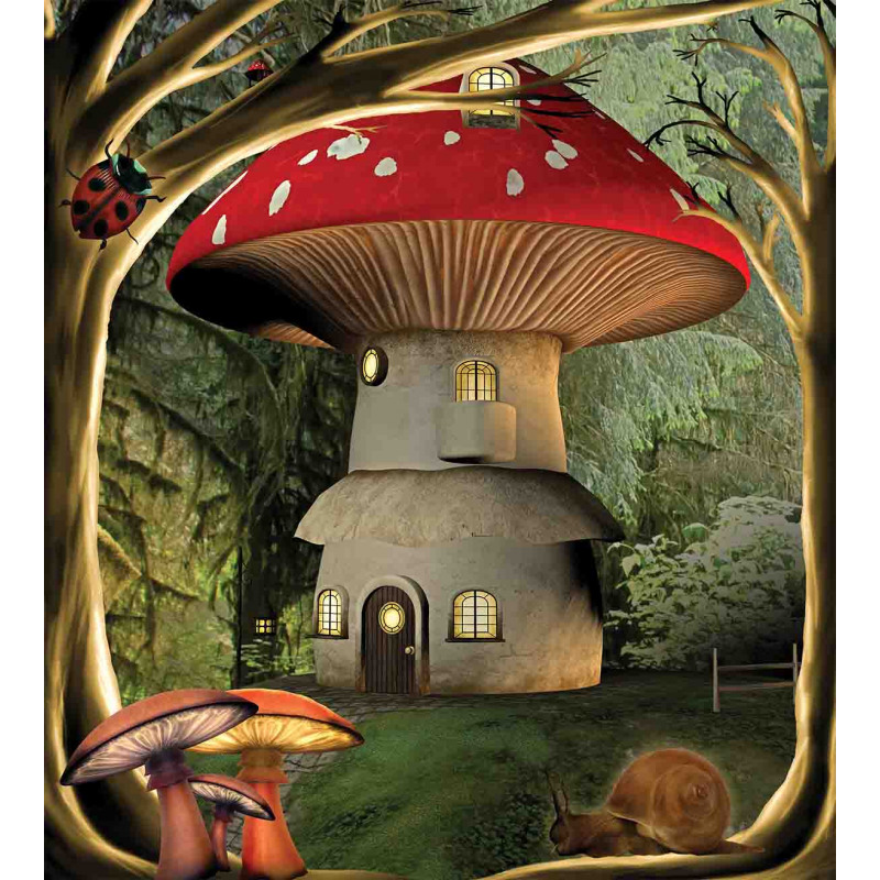 Mushroom Magic Forest Duvet Cover Set
