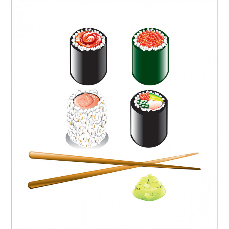 Japan Sushi and Chopsticks Duvet Cover Set