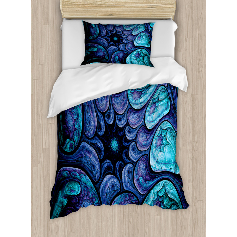 Surreal Futuristic Elements Duvet Cover Set