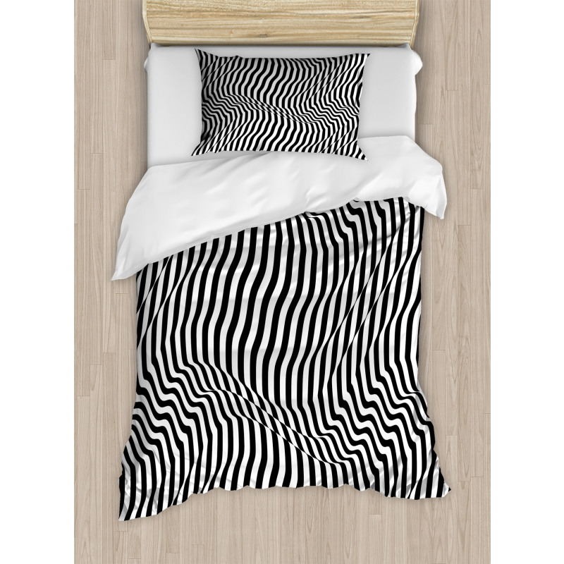 Illusive Stripes Duvet Cover Set