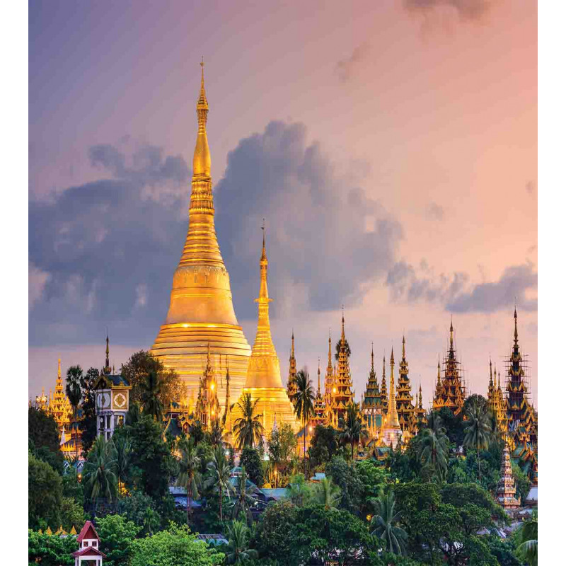 Yangon Myanmar View Duvet Cover Set