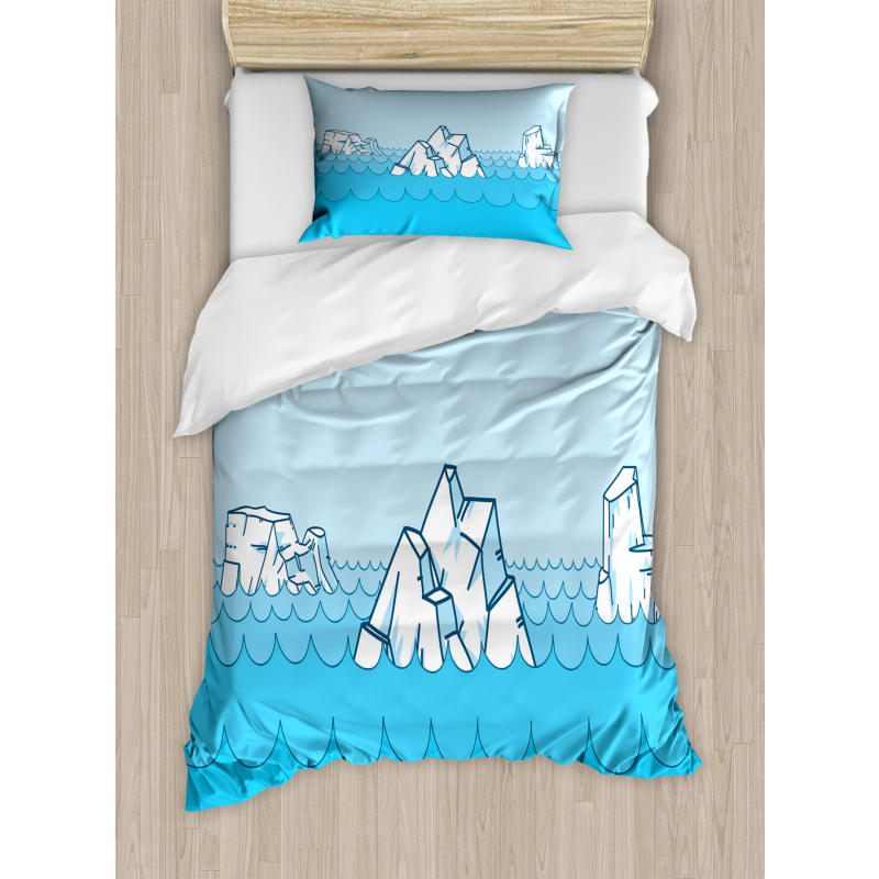 Frosty Elements Floating Duvet Cover Set